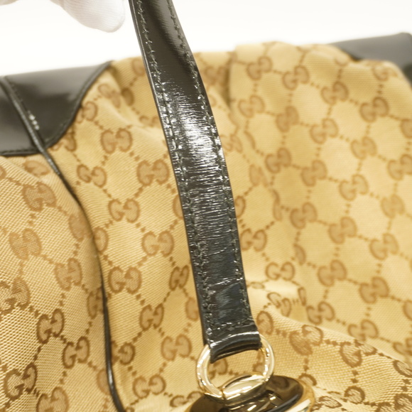 GUCCIAuth GG Canvas Tote Bag 203529 Women's Beige,Black - Picture 8 of 10